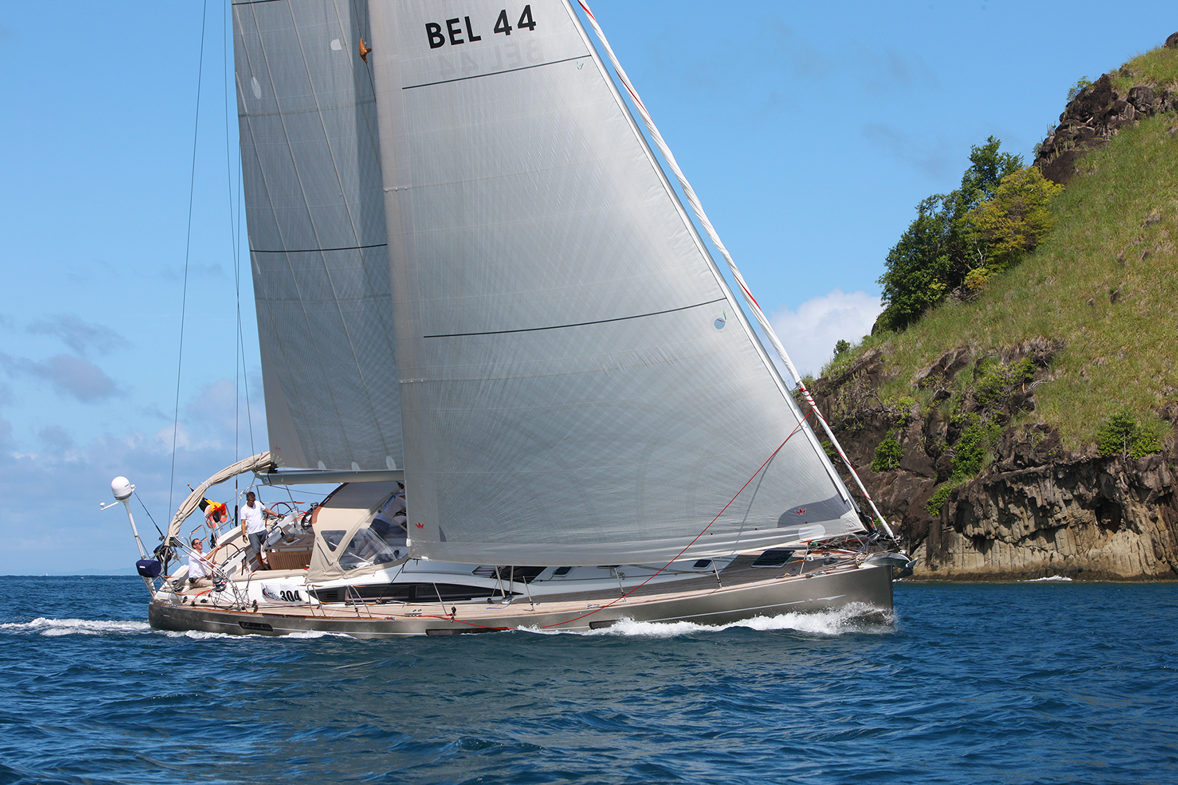 Segeln bei Sonnenuntergang
